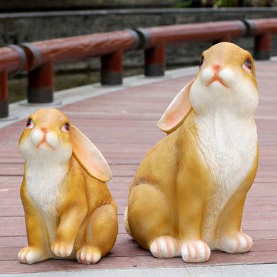 玻璃钢兔子雕塑